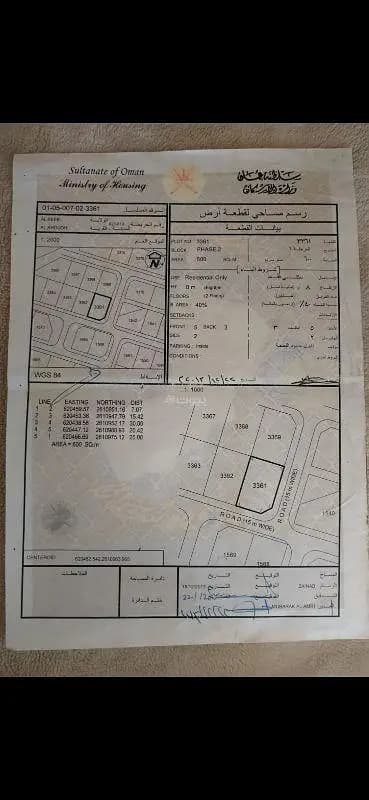 Residential Land For Sale in Al Khoud, Muscat