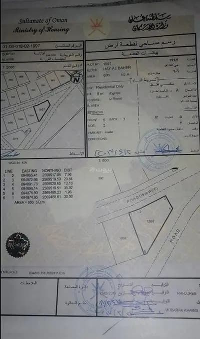Residential Land For Sale in Qurayyat, Muscat