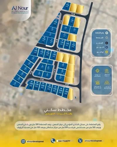 Residential Land For Sale in Qurayyat, Muscat