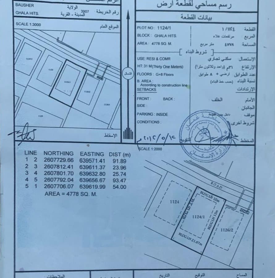 Commercial Land in Bausher, Muscat