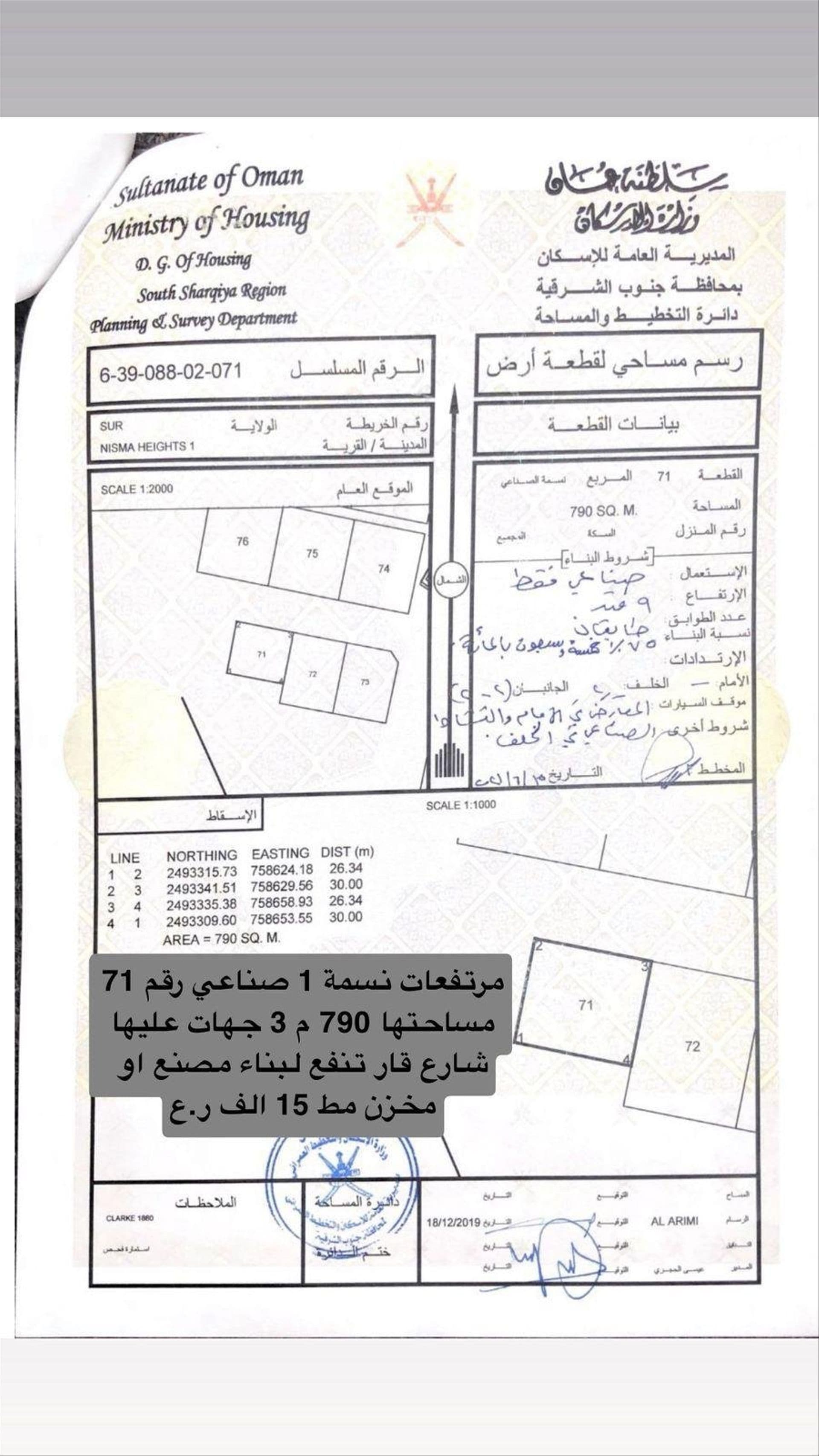 Industrial Land in Sur, Ash Sharqiyah South