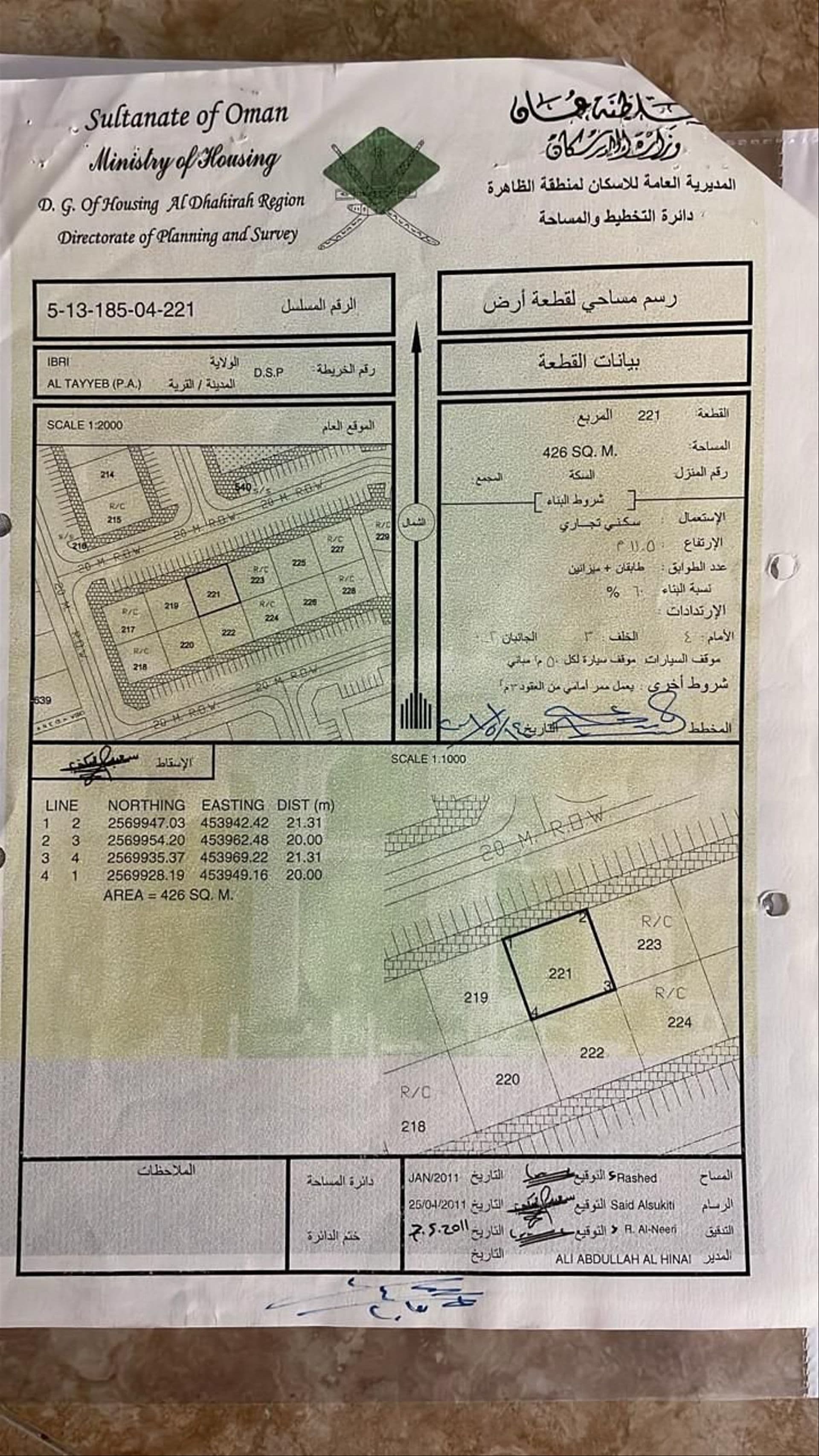 Commercial Land in At Tayyib, Ibri