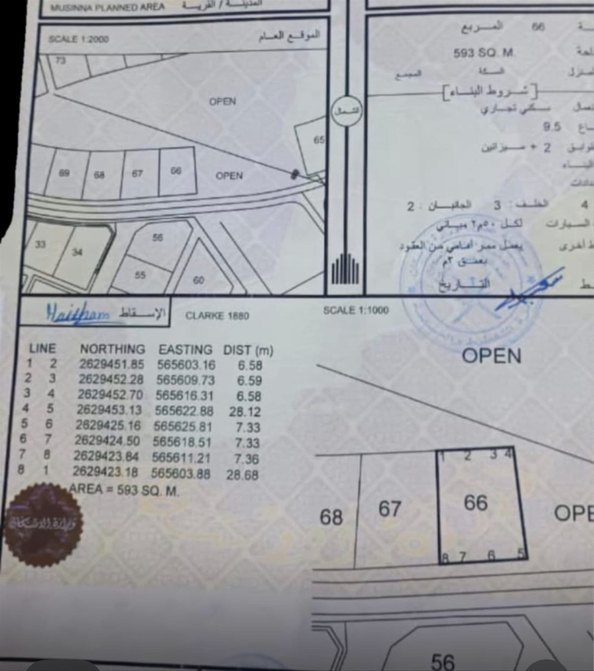 Commercial Land in Al Musanaah, Al Musanaah
