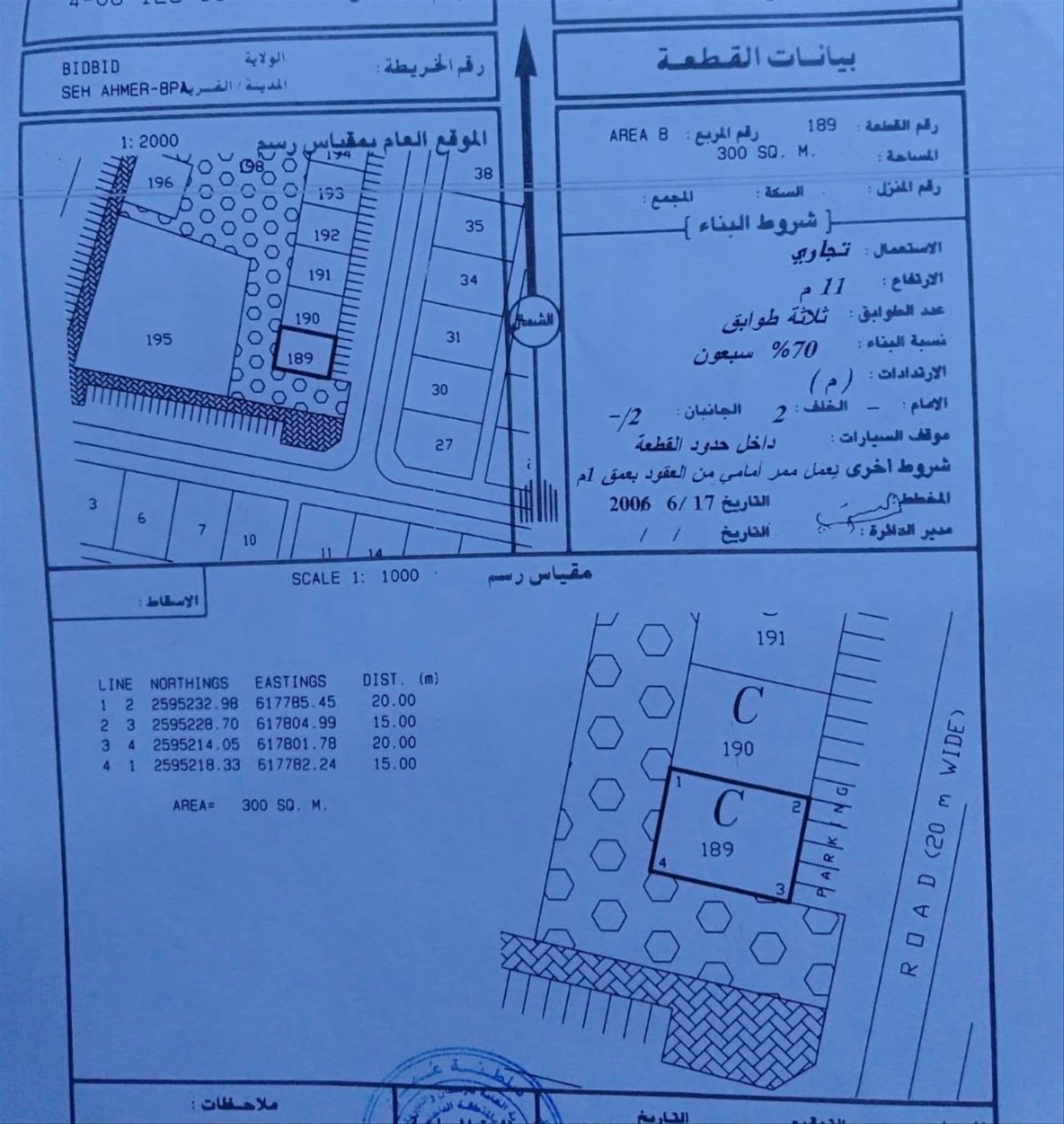 Commercial Land in Bidbid, Fanja