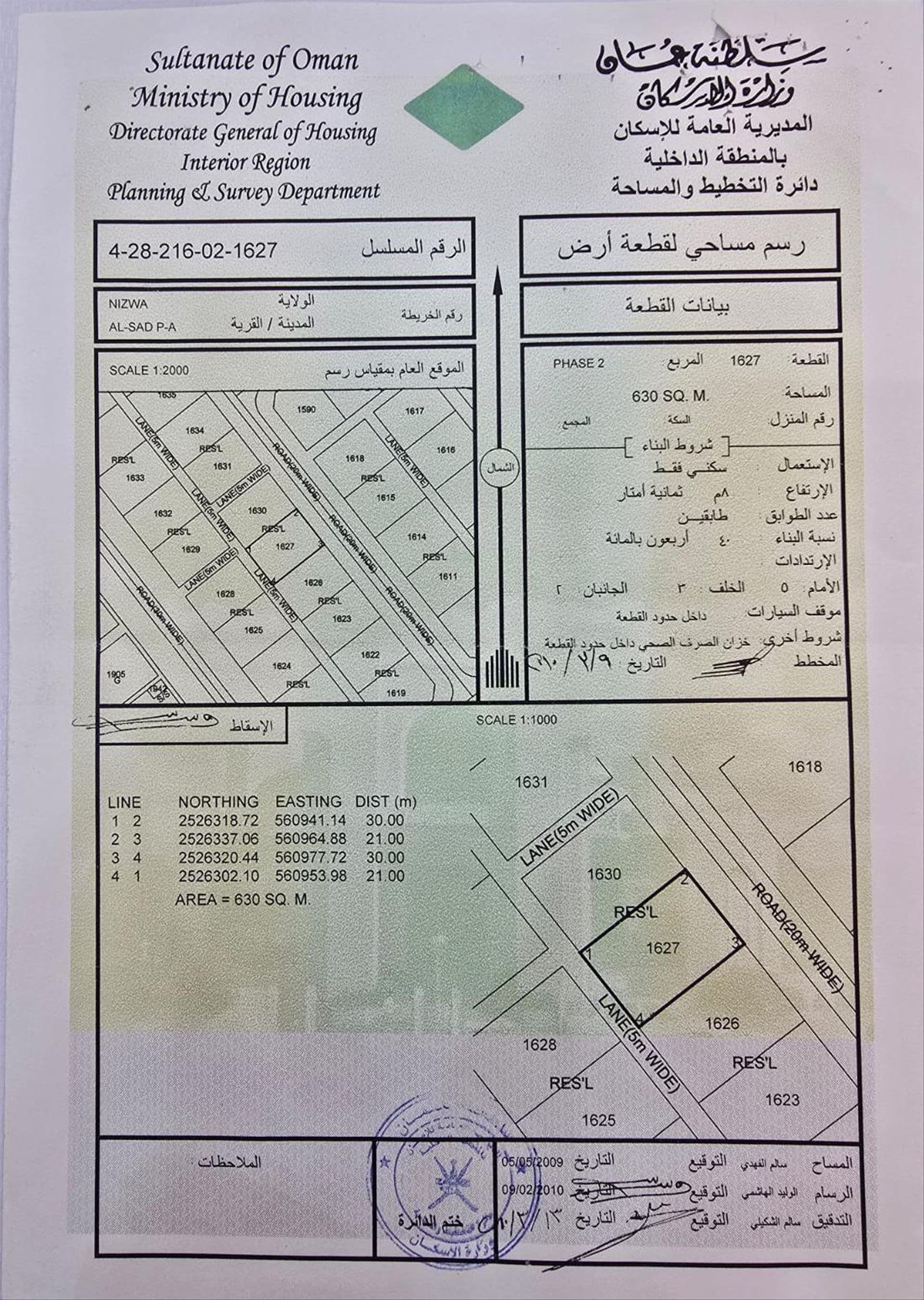 Residential Land in Nizwa, Nizwa IndustriAl Area