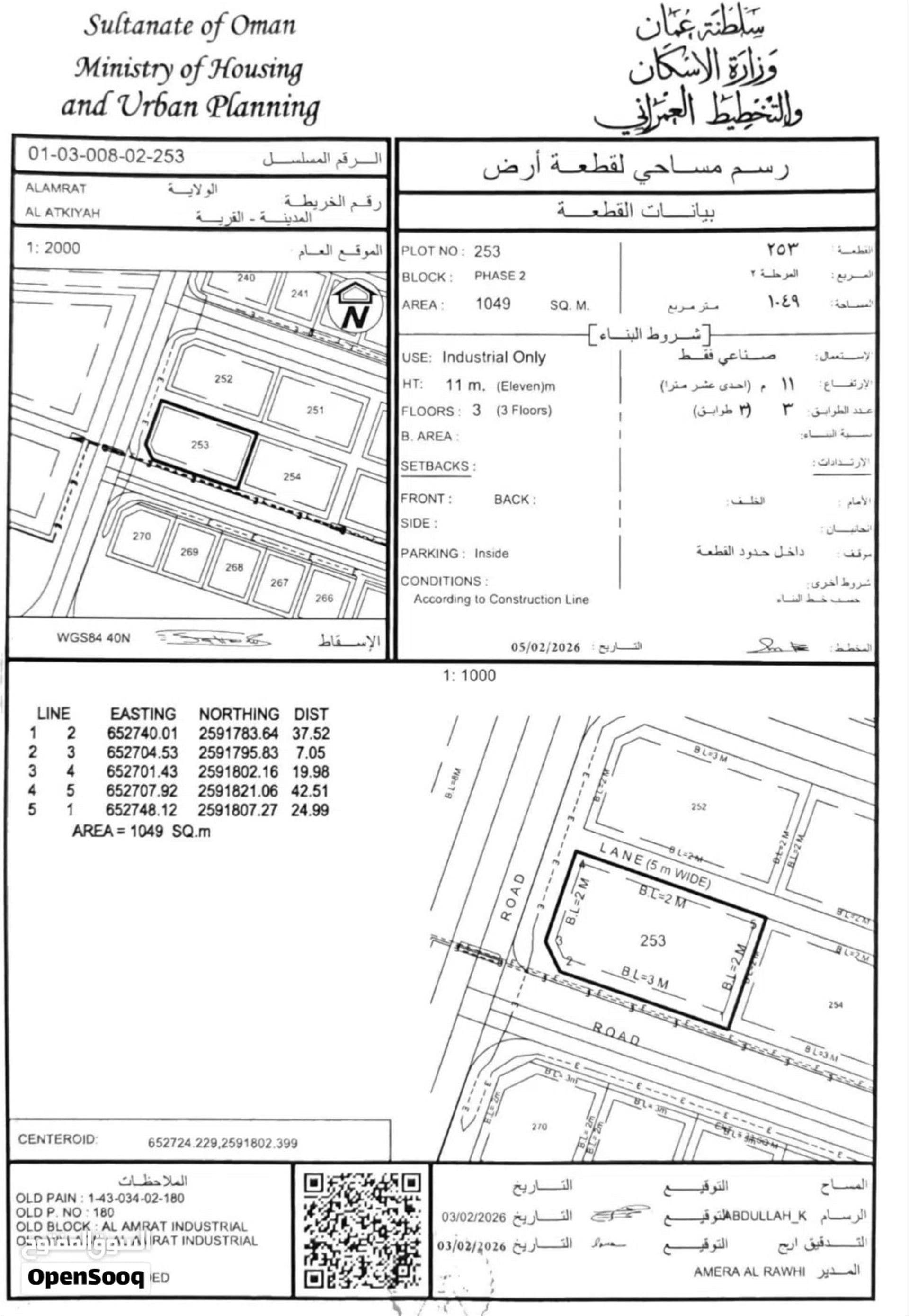 Industrial Land in Muscat, Al Amrat